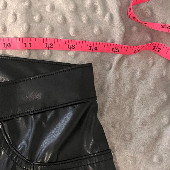 Revice Pleather Flare Pants with Star Pattern - Picture 2 of 6